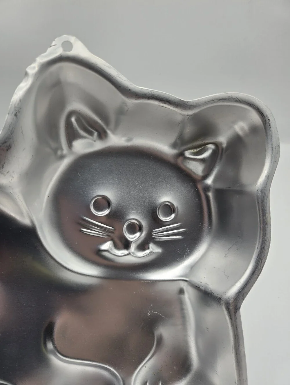 Vintage Wilton 1989 Cutie Cat Aluminum Cake Pan With Insert